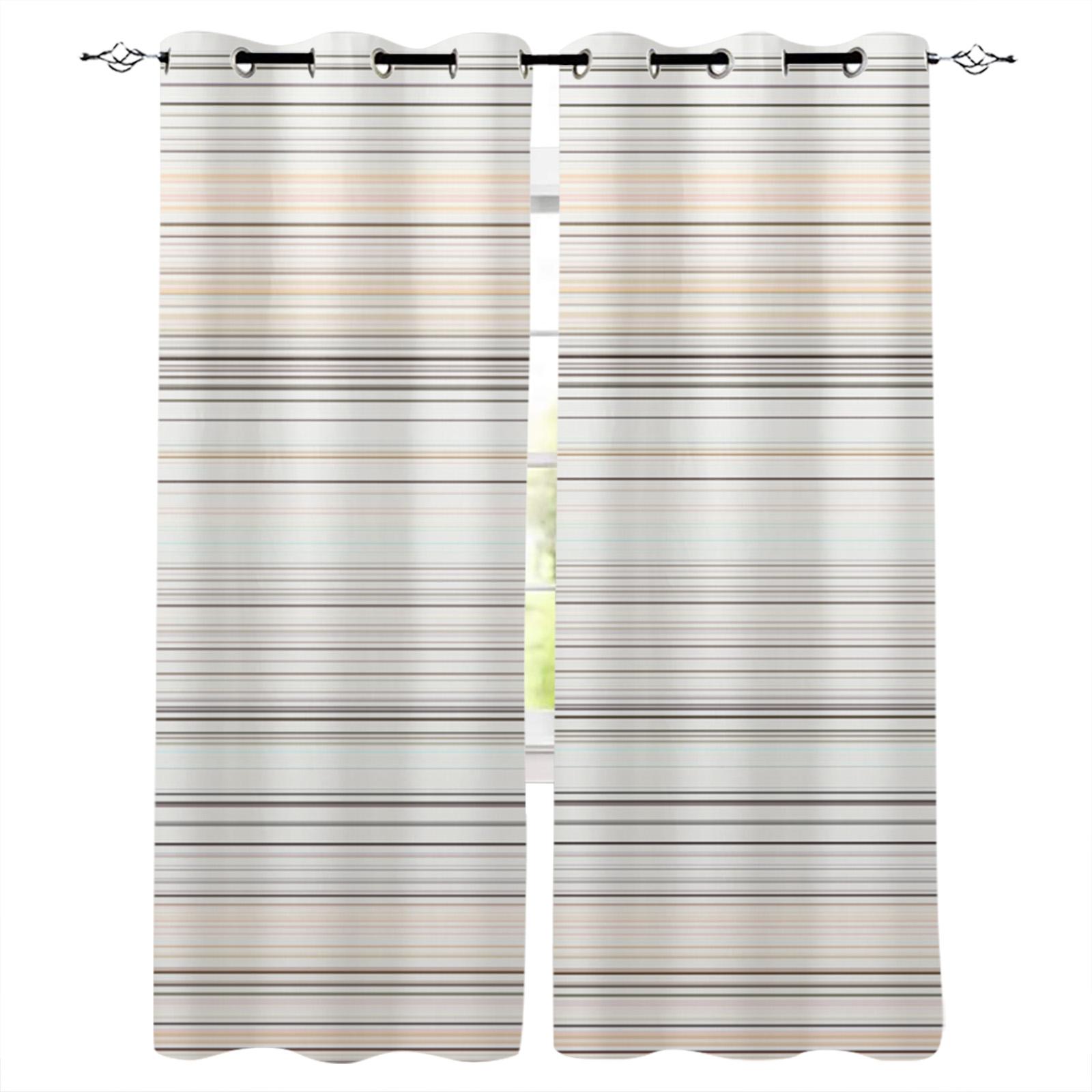 

Сине-зеленые белые полосатые шторы блэкаут для детей, детская домашняя декорация, спальня, гостиная, шторы для окон с высокой степенью затенения W135 x H60cm