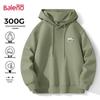 Baleno Men's Loose Fit Printed Heavyweight Hooded Sweatshirt