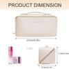Large Travel Cosmetic Bag for Women Leather Makeup Organizer Female Toiletry Kit Bags Make Up Case Storage Pouch Luxury Lady Box