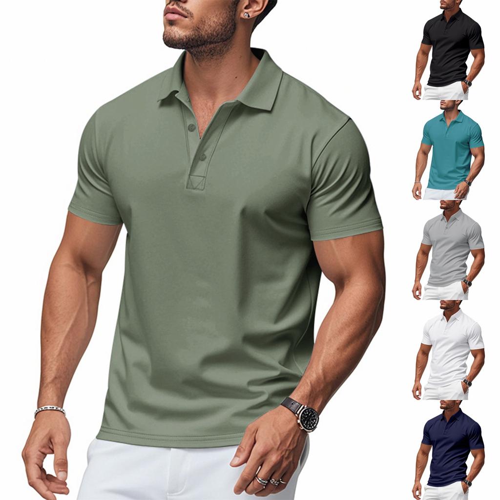 Herren Polohemden Kurzarm Klassische Passform Polohemden für Männer Erwachsene Bequeme Herren Polos Golfbekleidung für Männer