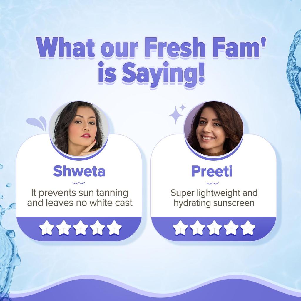 Aqualogica Illuminate+ Dewy Sunscreen Gel SPF 50+ PA++++ 30 g | Broad Spectrum Sun Protection | Lightweight & Luminous Skin