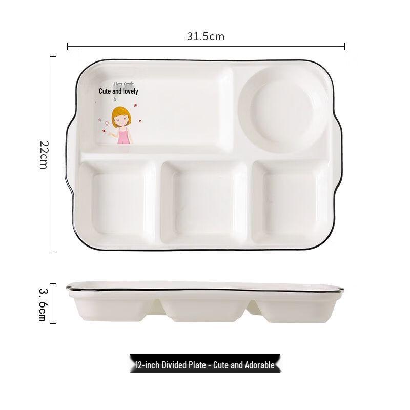 

Deep Ceramic Divided Meal Plate