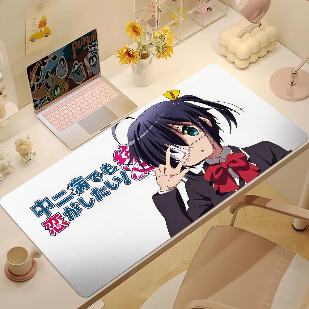 Anime Cute Rikka Takanashi Mouse Pad Large Nonslip Lockedge Desktop Computer Desk Mat Keyboard Mousepad Office Gamer Student
