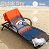 Denver Broncos Beach towels also serve as bath towels summer essential a musthave for the outdoors the beach and the pool