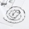 Stylish No Pendant Necklace Men's Chain with Mobius Ring Thin