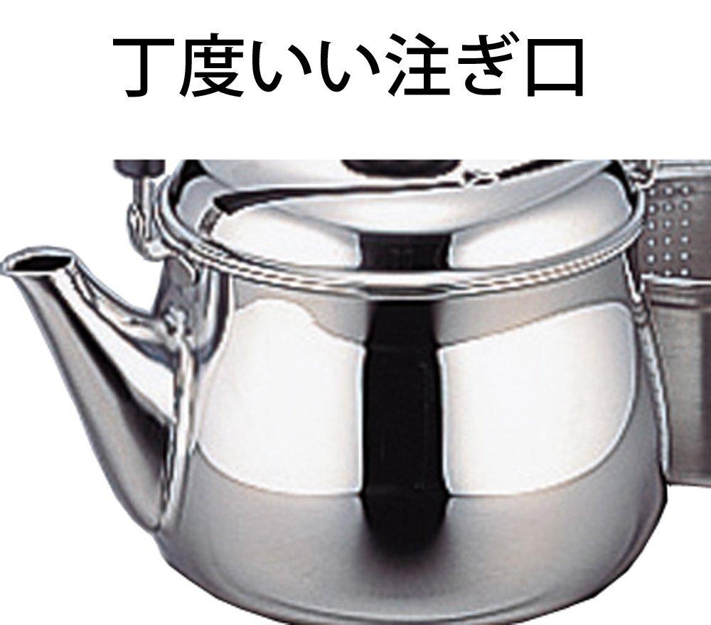 Miyazaki Seisakusho Miyaco Oolong Herb Kettle 2.5L Stainless Steel Wide Mouth Made in Japan SP-50 Tsurukuro