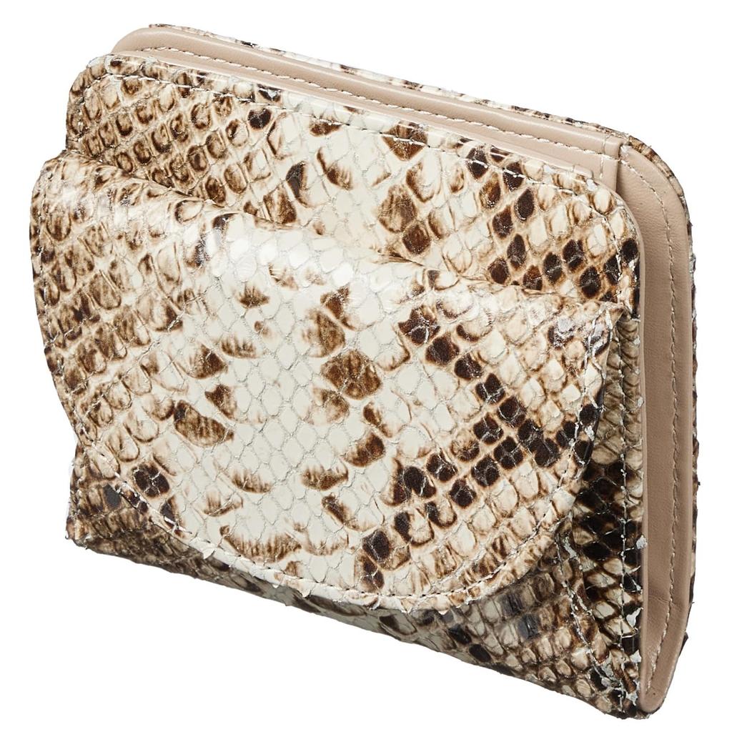 Align Made In Italy by Atema Cowhide Anaconda Diamantina BOX Coin Purse Bifold Wallet Elegant Python Embossed Money Luck Increase Present Gift Box