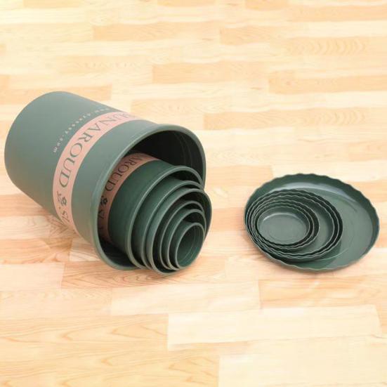 Plastic Gallon Flowerpot Flower Planter Basket Nursery Pot Balcony Decoration