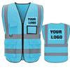 Custom Your Text Logo High Visibility Security Reflective Vest Personalized Construction Traffic Outdoor Safety Cycling Wear