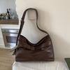 Korean Version Women'S Shoulder Bag Fashion Casual Large Capacity Tote Bag Autumn Winter Brown Crossbody Bag Black Handbag KTB