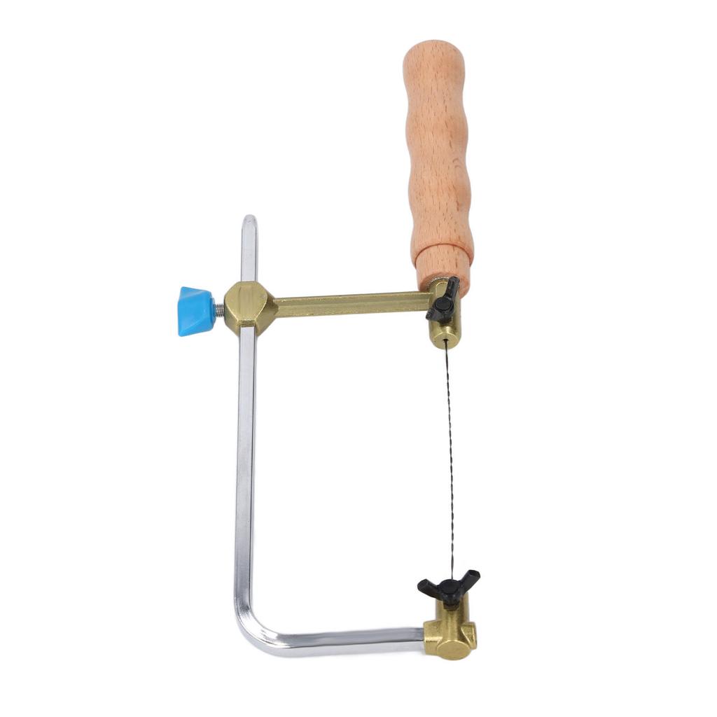 Coping Saw Forged Steel Frame Log Handle U Shape Fret Cutter Saw with 8PCS Blades for Woodworking