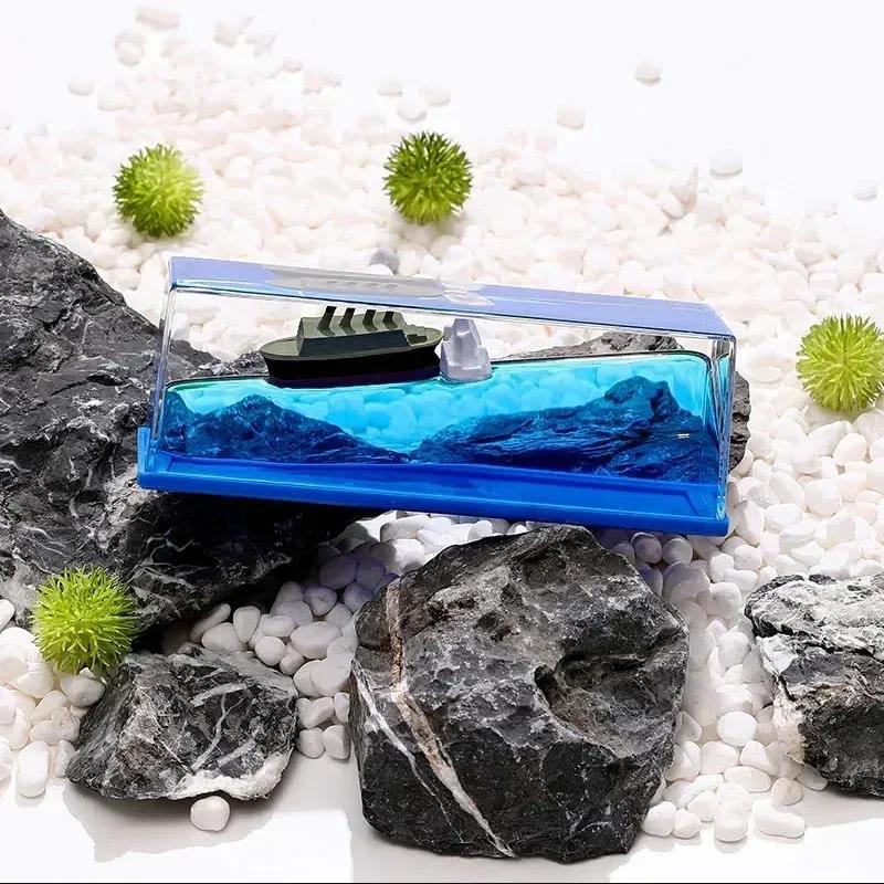 Going Merry Navio Flutuante Thousand Sunny Barco Flutuante Navio Líquido Fluido Navio de Cruzeiro Ampulheta Fluido Garrafa à Deriva Decoração