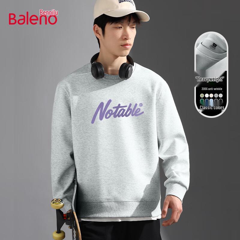 Baleno Men's Autumn Loose Fit Round Neck Sweatshirt
