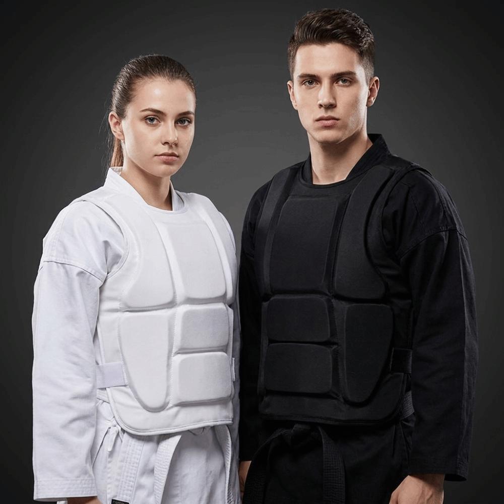 Protector de Costillas Resistente al Desgaste Protector de Impactos Protector de Pecho de Karate Sanda Lucha