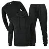 Loose Autumn/Winter Fleece Hoodie & Sweatpants Three-Piece Casual Sports Set