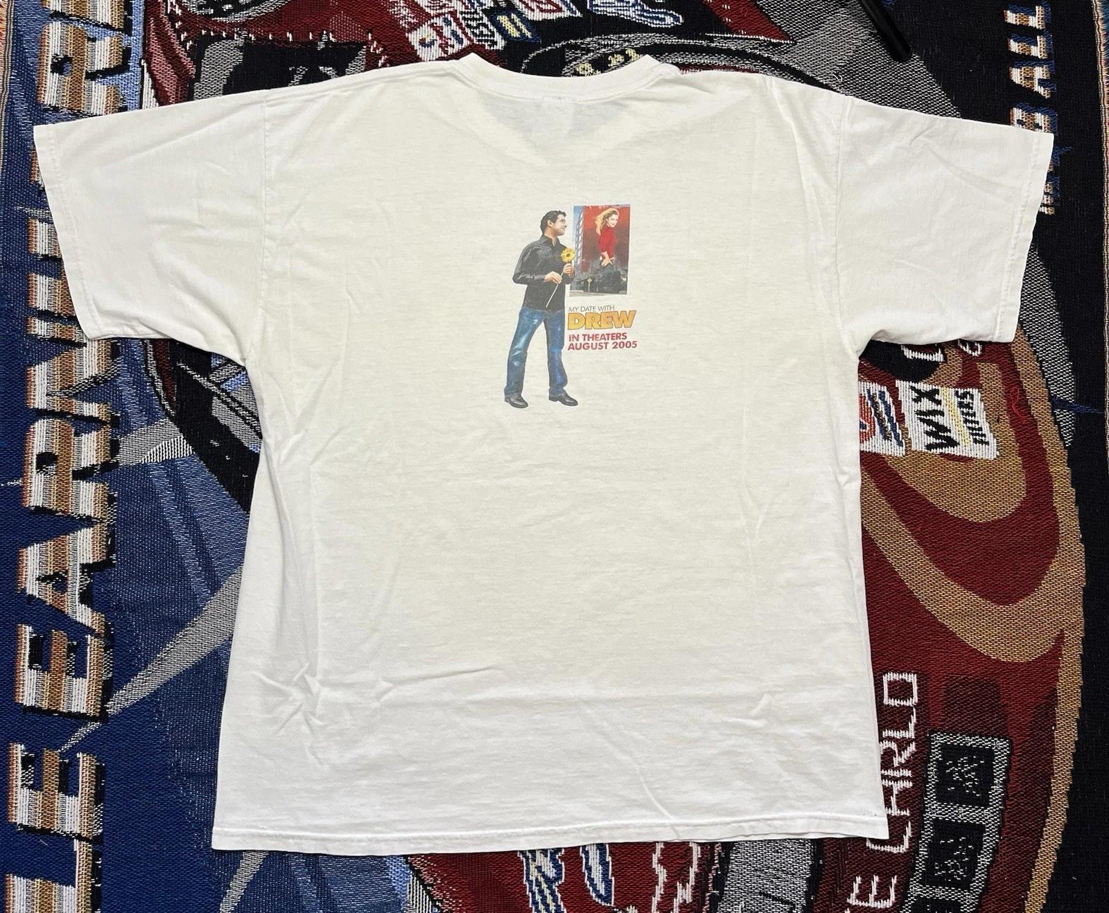 My Date With Drew Shirt Movie Promo 2005 Merch XL Drew Barrymore Henry Cavill XL