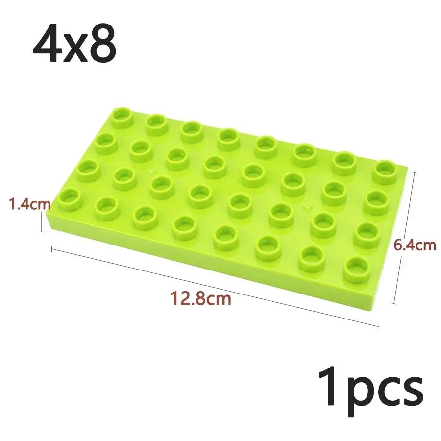 Double Sided Plate Creative Large Particle Double Floors Building Block BasePlate DIY Bricks Compatible Big Size Kid Toy Duploes