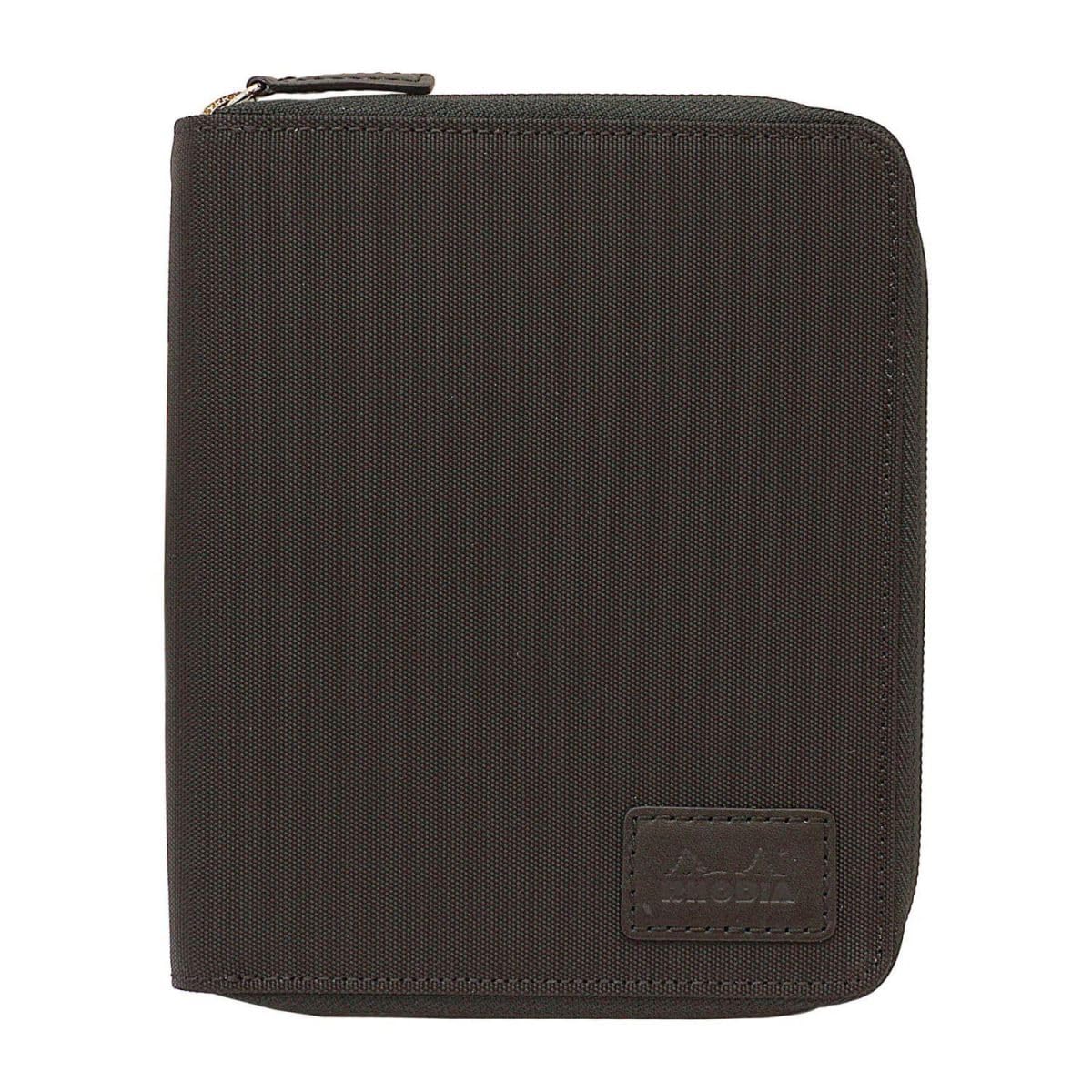 

Блокнот Rhodia с круглым чехлом на молнии №. 13 (A6), черный (Блокнот Rhodia №. 13 с оранжевым, 80 листов, сетка 5 мм) RHODIA cf13robk