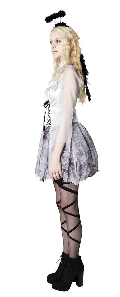 Party City Ghost Cosplay Ghost Angel Gray Women's