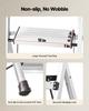 4 Step Ladder, Folding Step Stool with Wide Anti-Slip Pedal and Comfort Handgrip, 150 kg Capacity Portable Aluminum Stepladder, Multi-Use for Kitchen,