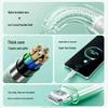66W 3-in-1 Multi-Head Fast Charging Cable for Apple, Android, and Huawei Phones
