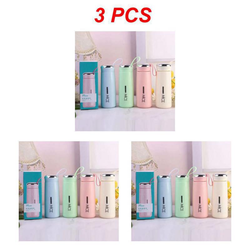 3PCS Gym Sports Cycling Water Cup Leak-proof Kids School Gifts Bpa Free Portable Rope Eco-friendly Drinkware Tea Juice Milk Cups