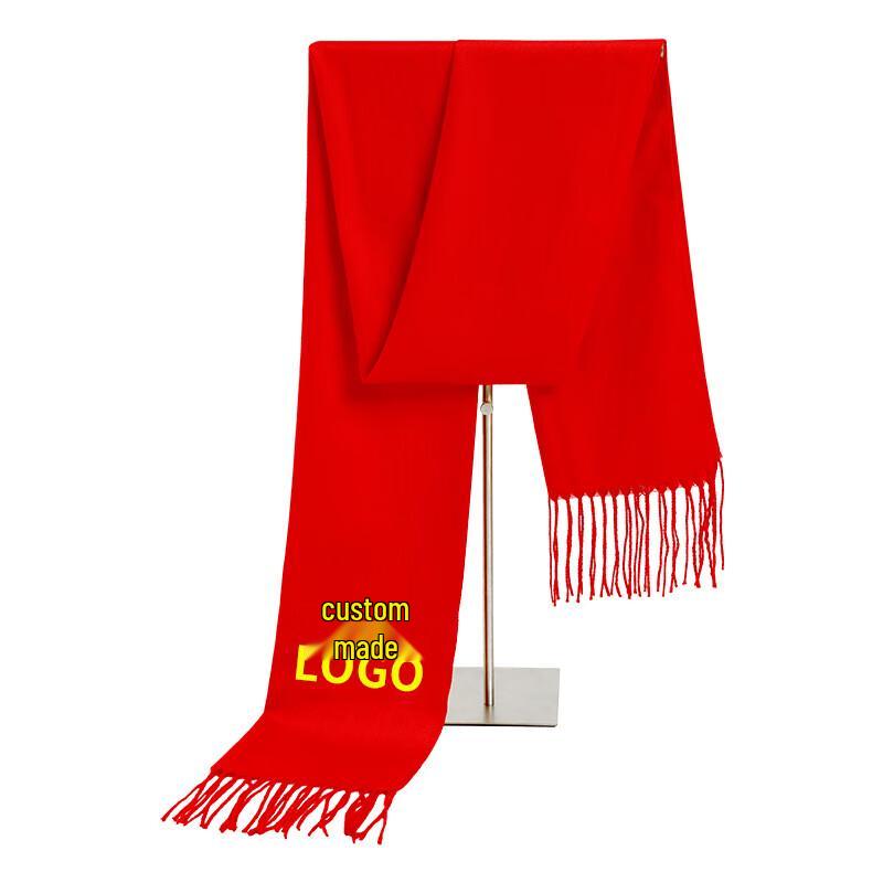Anvelo Chinese Red Fu Character Scarf