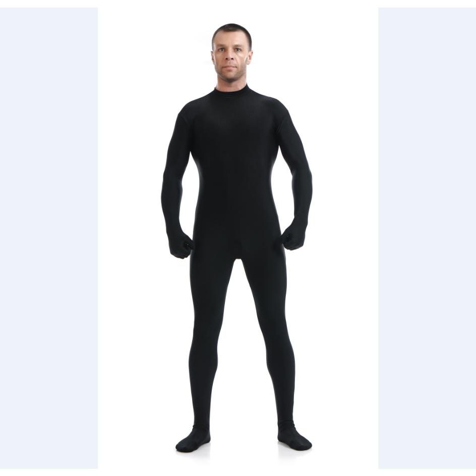 

Новый спандекс лайкра костюм для вечеринки боди комбинезон трико без капюшона рук Black,S(Tag S=US XXS)