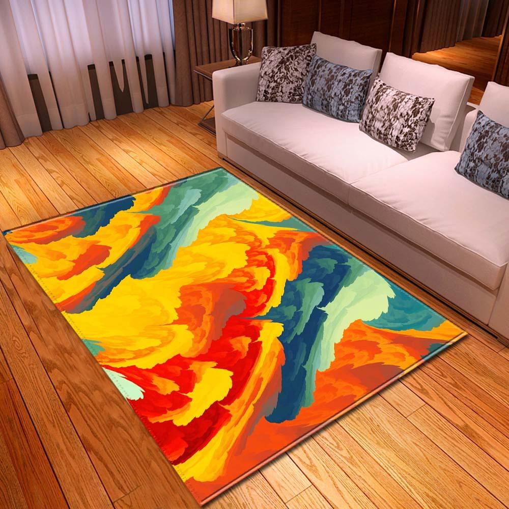 Tree Hole Big Carpet Feather Wind Bedroom Floor Mat Fixed Zhi