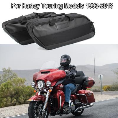 Motosiklet Harley Touring Road King Electra Street Glide Ultra Tour FLTR FLHX Eyer Çantası bagaj rafı Astar Heybe