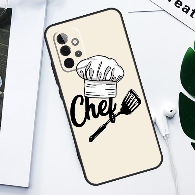 Baker Love Baking Chef For Samsung Galaxy A52 A22 A32 A54 A34 A14 A55 A35 A15 A53 A33 A13 A05 A06 A16 Phone Case