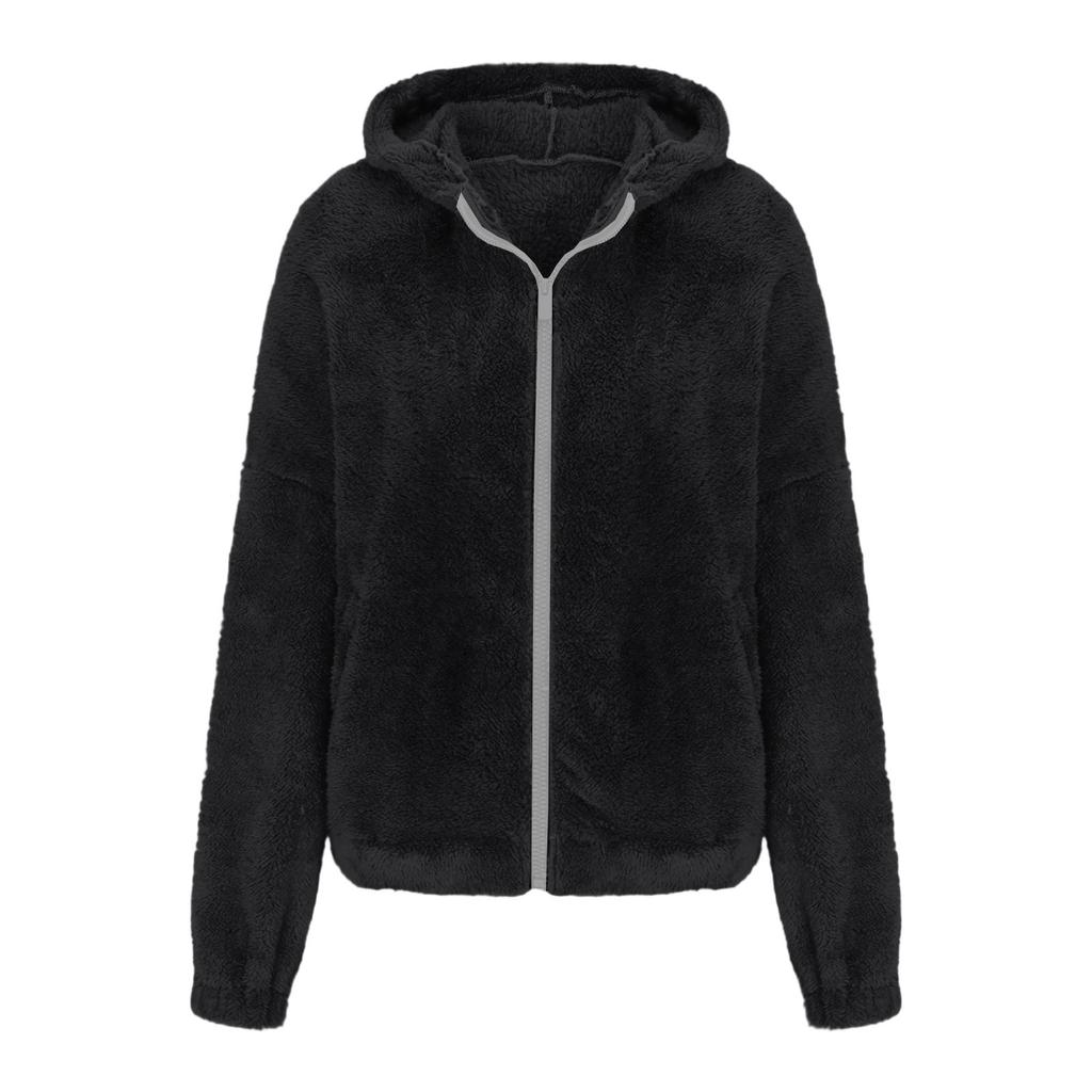 Kids' Fashion Fleece-Lined Thickened Hooded Oversized Sweatshirt Warm Casual Jacket For Fall/Winter