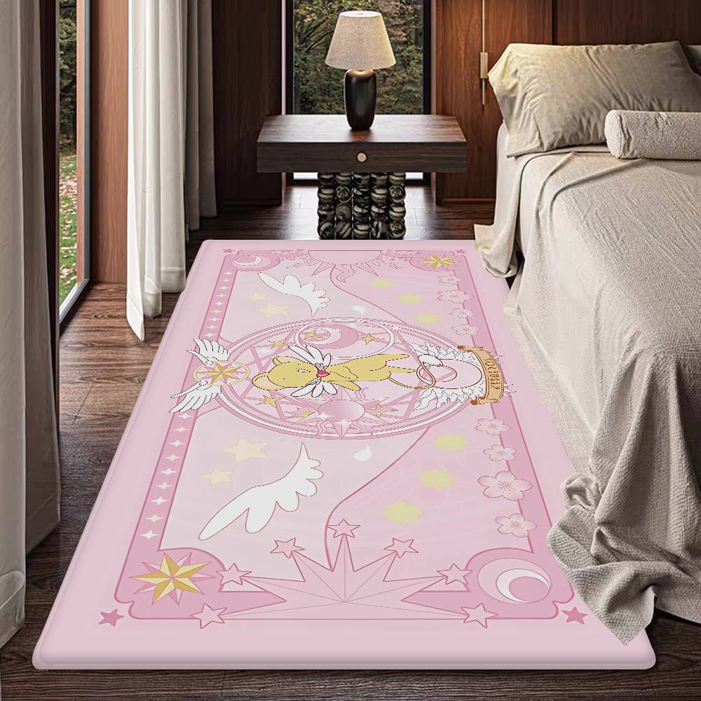 C-Cardcaptor Sakura Floor Mat INS Style Soft Bedroom Floor House Laundry Room Mat Anti-skid Household Carpets