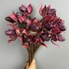 Real Touch Artificial Slipper Orchid Lifelike Single Branch Simulation Orchid Realistic Silk Orchid Flower Indoor Potted
