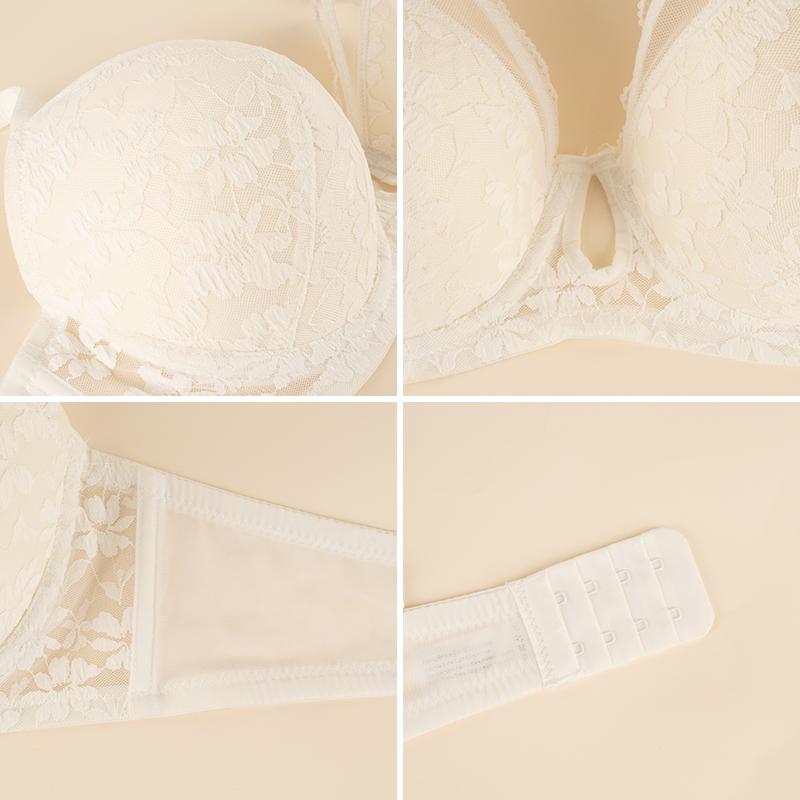 Sutien din dantelă pentru femei Sutien Push Up cu sârmă Lenjerie de corp de mărime mare Sutien cu goluri sexy Lenjerie pentru femei 34-50