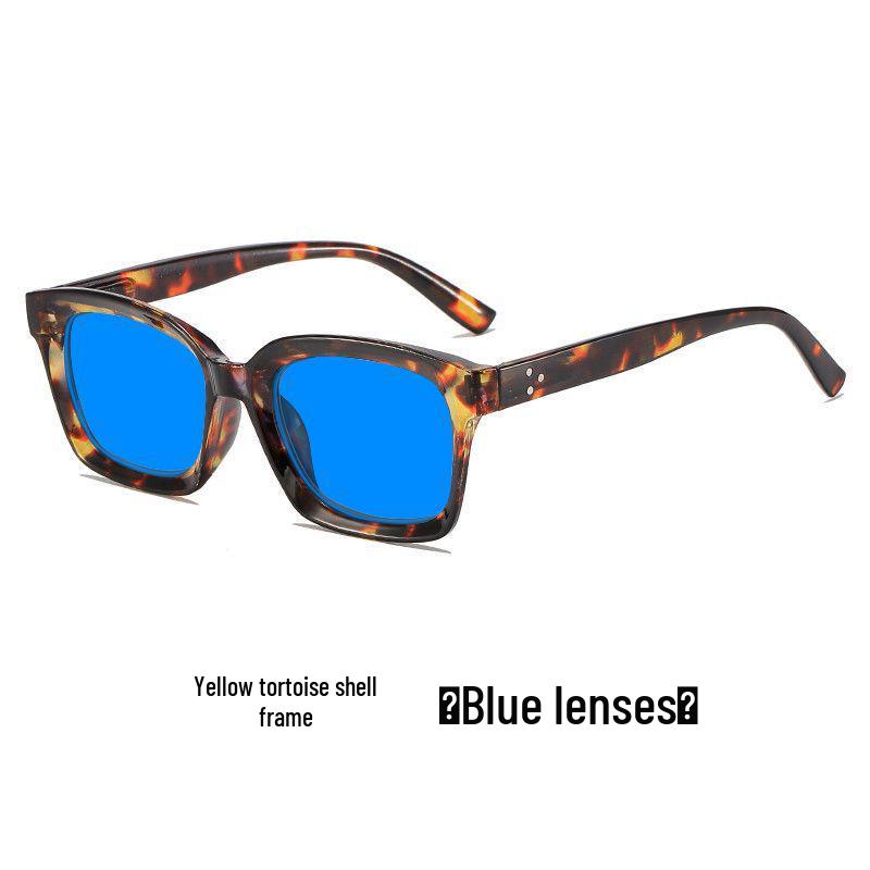 Unisex Large Frame Night Vision Anti-Blue Light Glasses with Spring Hinges