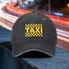 Taxi Driver Graphic Washed Baseball Cap Adjustable Cotton Outdoor Casual Snapback Hat