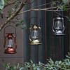 Solar Powered Hanging Candle Light Retro LEDs Oil Lamp Flickering Flameless Solar Lantern Outdoor