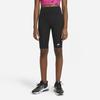 Nike Casual Logo Pattern Slim Fit Stretch Knit Sports Shorts Kids shorts Black DA1243-010