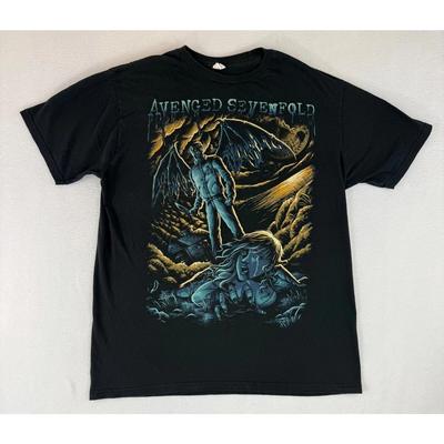 Avenged Sevenfold T-Shirt Black Nightmare Blue Demon Graphic Band Tee High-end Luxury Is for Both Men and Women Top Y2k
