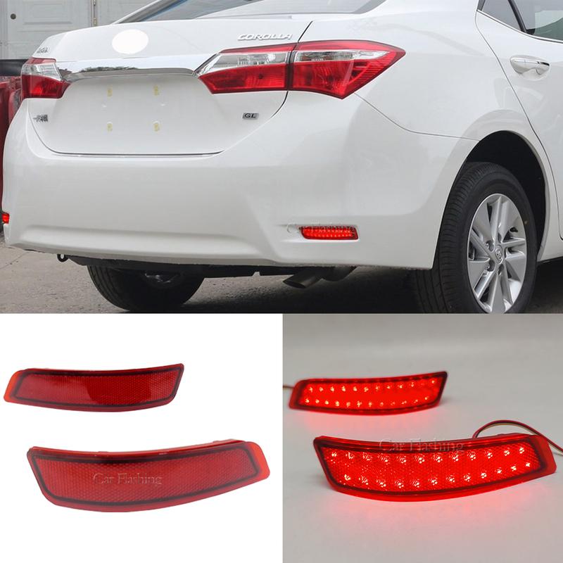 LED Rear Bumper Reflector Light For Toyota Corolla 2014 2015 2016 2017 2018 For Lexus GS250 ES250 Braking Fog Lamp turn signal