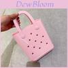 Borsa Jelly Fai da Te Borsa con Foro Pvc Ragazze Casual Moda Quotidiana