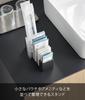 Yamazaki Pouch Amenity W5 x x Tower for Cosmetic Storage Item 10574 & Stand, Vertical, Black, D15.4 H4.6cm, Series, Samples, Amenities, Case,