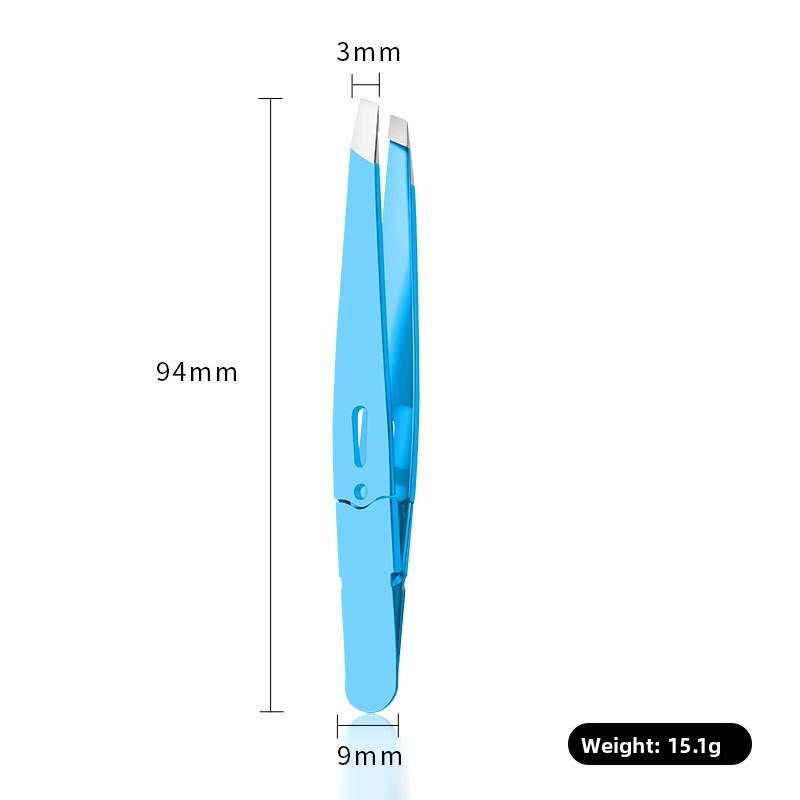  ملقط حواجب من الفولاذ المقاوم للصدأ عالي الجودة لنتف اللحية وإزالة الشعر
