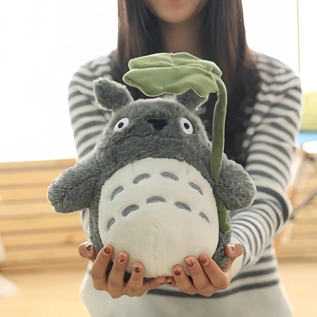 Big Size Lotus Leaf Totoro Plush Toy  Cute Movie Character Totoro Stuffed Animal Doll Kawaii Japanese Toy Totoros Plushies Doll