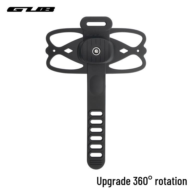 GUB P9 Rotating Bike Phone Mount: Shockproof Silicone Strap Holder for Mountain and Road Bikes