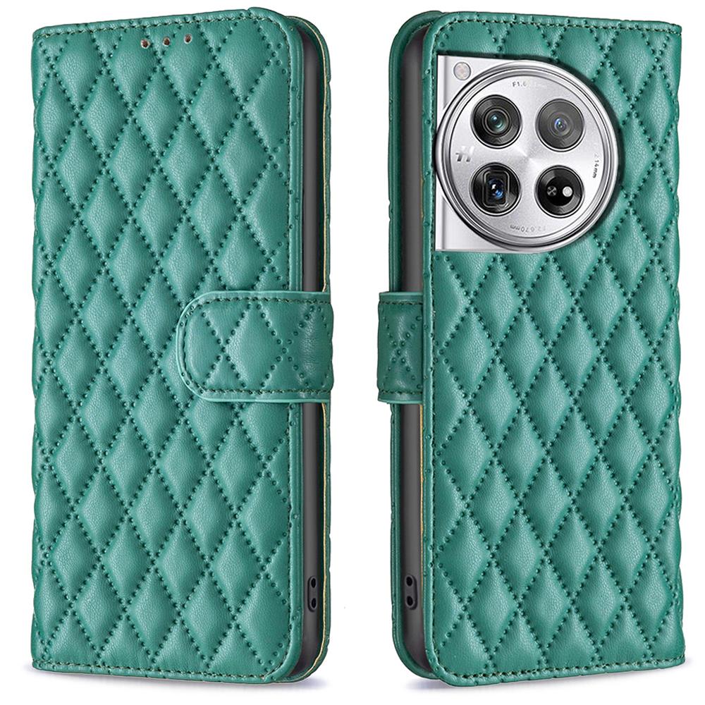 BINFEN COLOR BF Style-14 For OnePlus 12R 5G/Ace 3 5G Case PU Leather Stand Shockproof Protective Phone Cover