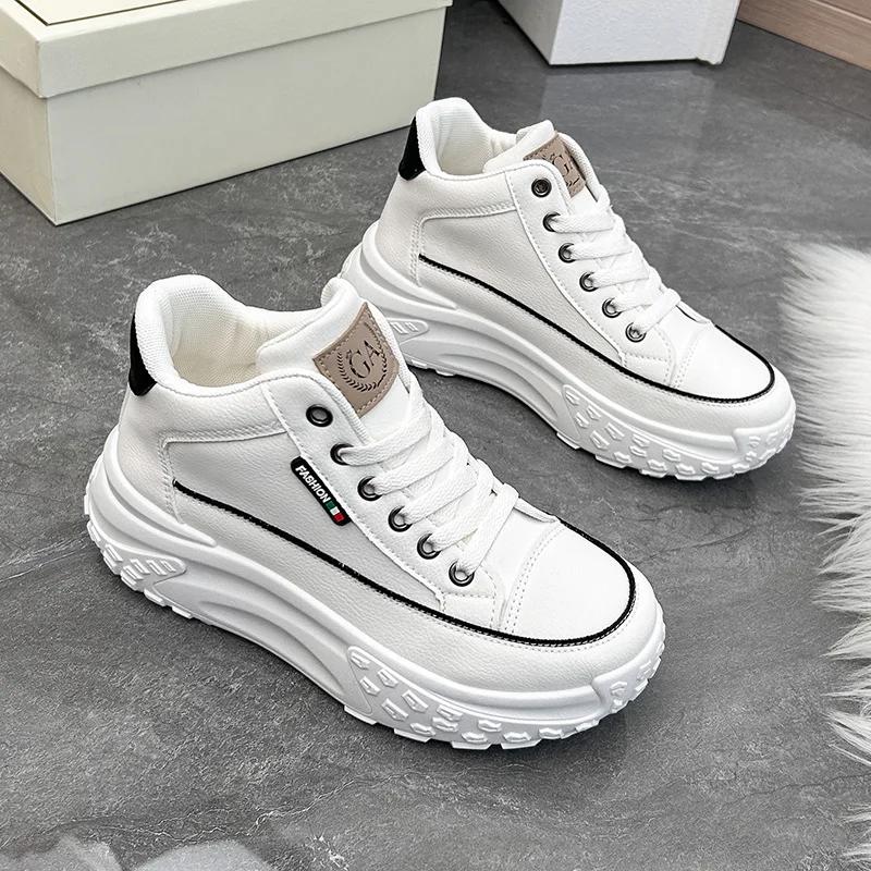 Fashion Women's Vulcanized Shoes Platform Fashion Autumn New Women's Shoes for Lady Running Sports Casual Breathable Wear-resistant Shoe