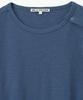 MILLO ARCHIVE Slit Henley Neck Long Sleeve [Blue]