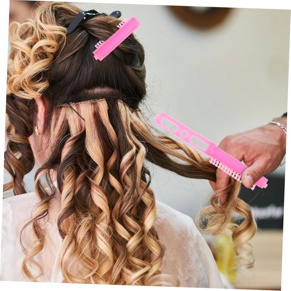 25Pcs Hair Root Fluffy Resin Perm Rods No Trace Light Weight Perm Hair Curler Clip Bangs Fixed Shape Hair Roller Clip